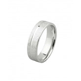9ct White Gold Wedding Band